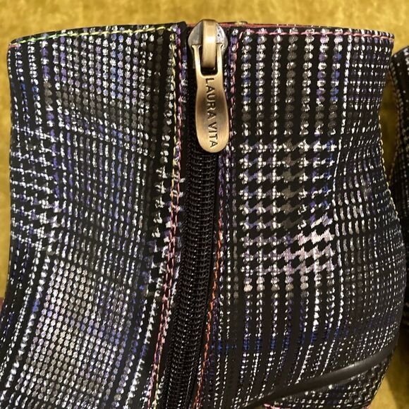 Laura Vita Made in France Plaid Booties - Picture 16 of 16